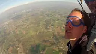 First Tandem Skydive at PCV Schaffen - April 2012