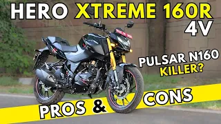 Hero Xtreme 160R 4V - Ride Review | 4 Pros & Cons | Better Than Pulsar N160? #heroxtreme160r