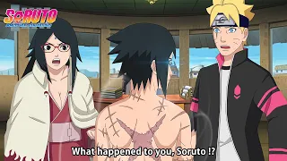 The Son of Boruto Sarada who has Right Eye Sharingan and Left Eye Byakugan