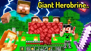 Kid Summoned Giant Herobrine in His Minecraft World..