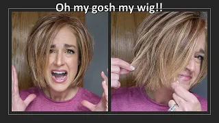 HELP!  My heat friendly synthetic wig is a DISASTER?  How to use HEAT to revive a wig!