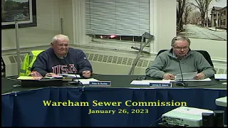 Wareham Sewer Commissioners Meeting 1-26-23