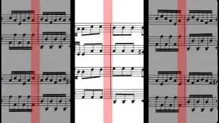 BWV 1065 Concerto for 4 Harpsichords & Strings (Scrolling)
