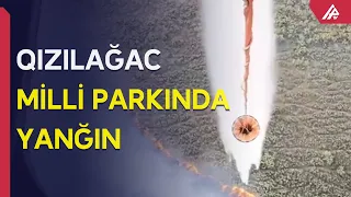 Yanğınla mübarizəyə 2 helikopter cəlb edilib – APA TV