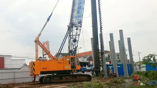 Pengerjaan Pre Boring Sebelum Pemancangan || Proyek Pembangunan Flyover Krian Sidoarjo