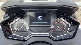 Peugeot Metropolis 400i Allure Modell 2021 i-Connect Dashboard