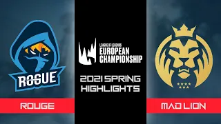 ROUGE vs MAD Highlights | LEC Spring 2021 Playoffs | JIESCA Show