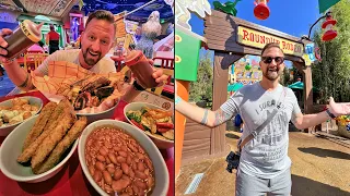 NEW Disney Restaurant Opens At Hollywood Studios! | Woody's Roundup Rodeo BBQ Full Food Review!