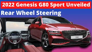 2021 Genesis g80 sports Unveiled With Rear Wheel Steering & Styling Tweaks