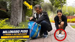 Millonario y su gran prueba de fuego a futuro gerente | Millonario puso a prueba a sus empleados