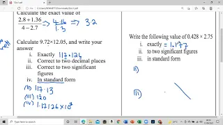 STANDARD FORM, ROUNDING OFF, SIGNIFICANT FIGURES, SUBSTITUTION, FACTORIZE BY GROUPING