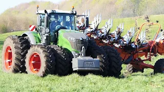 Fendt 1050 Vario + 10 furrow Kuhn Vari-Challenger on-land plowing | Plügen