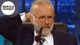 Harald Schmidt zum ersten Mal wieder in der ARD mit Hipster-Frisur (2004)