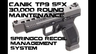 30,000 round maintenace, Canik TP9SFX, Installing the Springco Recoil Management System