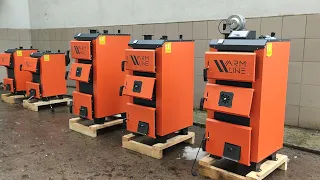 16-42kW🔥WARMLINE UNI 6мм сталь копия котла SAS Польши Тепло Без Газа рекомендует Вармлайн Уни