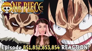 THE BATTLE BEGINS! LUFFY VS KATAKURI! One Piece Episode 851, 852, 853, 854 REACTION!