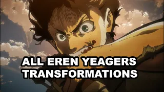 All Transformations from Eren Yeager in Attack on Titan ALL SEASONS (Dub)