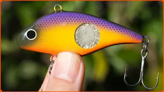 How to make a Lipless Crankbait. (Wooden lure with aluminum pipe for rattle space).