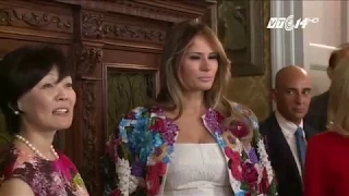 (VTC14)_Bà Trump diện áo khoác có giá bằng thu nhập 1 năm của người Mỹ
