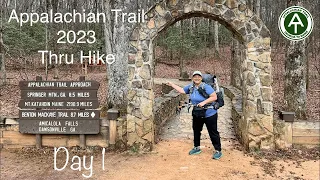 Appalachian Trail 2023 | Solo Hike | Day 1 Woohoo | Springer to Hawk Mountain Campsite