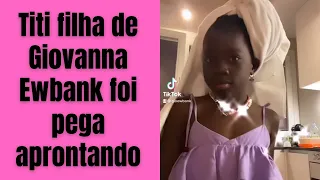 Titi filha de Giovanna Ewbank - quando ela pega o celular da mamãe escondida e ainda faz a debochada