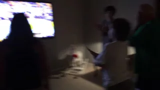 My family going nuts when the Cavs became the NBA champions.
