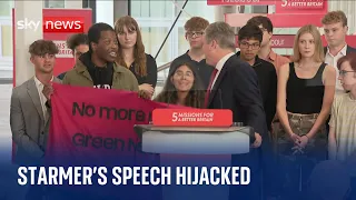 BREAKING: Climate protesters hijack Starmer speech