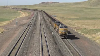 Coal Trains on Parade!  BNSF and UP in the Powder River Basin Coal Fields!