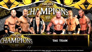 The Rock Goldberg Steve Austin vs Brock Lesnar HHH Randy Orton | Tag Team | WWE 2K23 | RTX 4090 4K