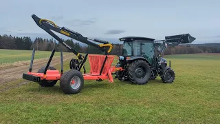 TYM Serie 3 / Branson 5025 Allrad Traktor mit Frontlader Vorstellung mit KTS Rückewagen