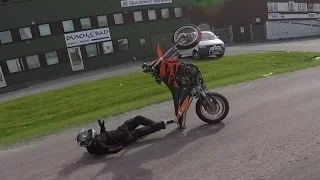 Supermotard Wheelie CRASH/FAIL Compilation - NTKlife