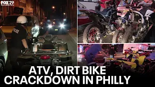 Philadelphia police impound dozens of ATVs, dirt bikes as part of 2-day crackdown