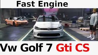 Nfs Heat fast tuned engine Vw Golf 7 gti 2.0 1.3 4.0 2.9 3.8 0-100 Km/H acceleration