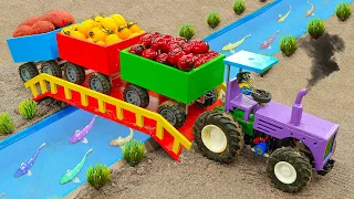 Diy tractor mini Plant fruit trees | Project for harvesting apples, cherries, and lychees