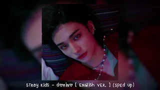 stray kids - domino [ english ver. ] (𝒔𝒑𝒆𝒅 𝒖𝒑)