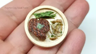 Grilled Steak Platter | Polymer Clay WIP