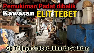 Gang Sempit Trijaya‼️Pemukiman Padat Dibalik Kawasan ELIT TEBET Jakarta Selatan