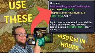 FAST GEARING! Upgrade to +450 using mostly OUTDOOR content in 10.2 | World of Warcraft Dragonflight