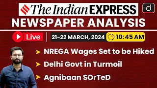 Newspaper Analysis | The Indian Express | 22 March 2024 | Drishti IAS English