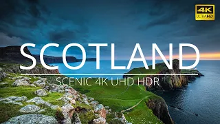 Flying over Scotland 4K Scenic Relaxation film with calming healing music | Highlands / Isle of Skye