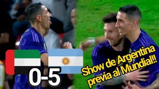 Ɇmiratos Árabes 0-5 Argentina Resumen. Amistoso