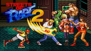 Streets of Rage (1992) SEGA / Arcade - 2 Players, Axel and Blaze [TAS]