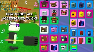 How To Get Every Accessory Quick In Super Bear Adventure