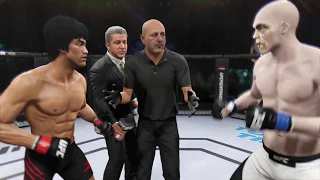 Bruce Lee vs. Deadman (EA Sports UFC 2) - CPU vs. CPU - Crazy UFC 👊🤪