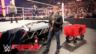 Dean Ambrose unterbricht Brock Lesnar & Paul Heyman: Raw, 28. März 2016