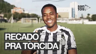 ROBINHO MANDA RECADO PARA A TORCIDA DO SANTOS