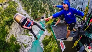 Bungy Jumping Party! Behind The Scenes in New Zealand!