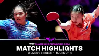 Adriana Diaz vs Miwa Harimoto | WS R16 | WTT Champions Chongqing 2024