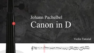 Johann Pachelbel Canon in D | Violin Trio | Violin Tutorial | Sheet Music