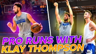 KLAY THOMPSON CAN’T MISS IN PRO RUNS!
